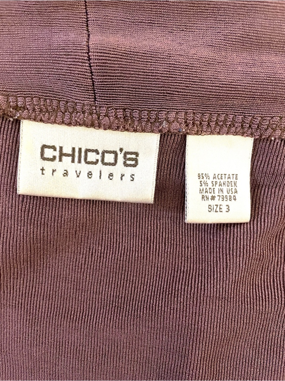 Chico’s Travelers Plum Open-Front Women's Cardigan 3/XL - Picture 15 of 15